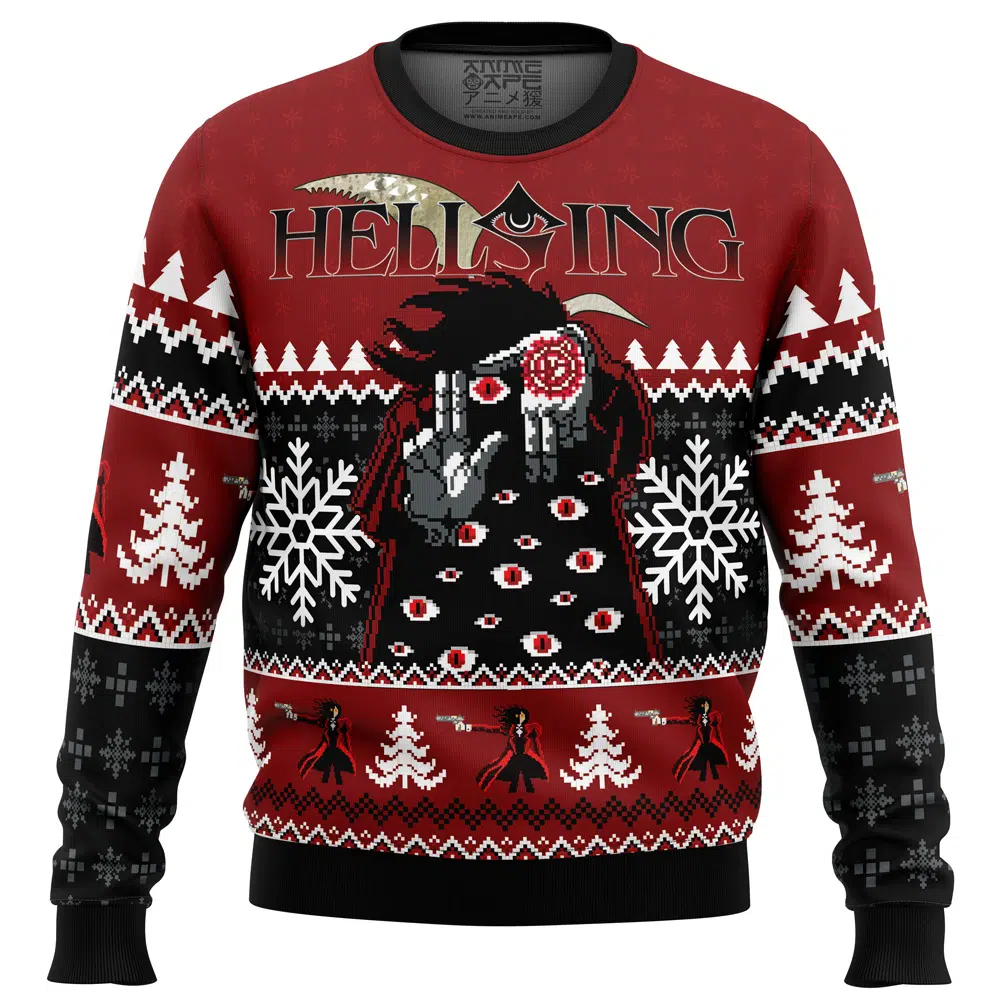 Buildercar - God With Us Hellsing Ugly Christmas Sweater