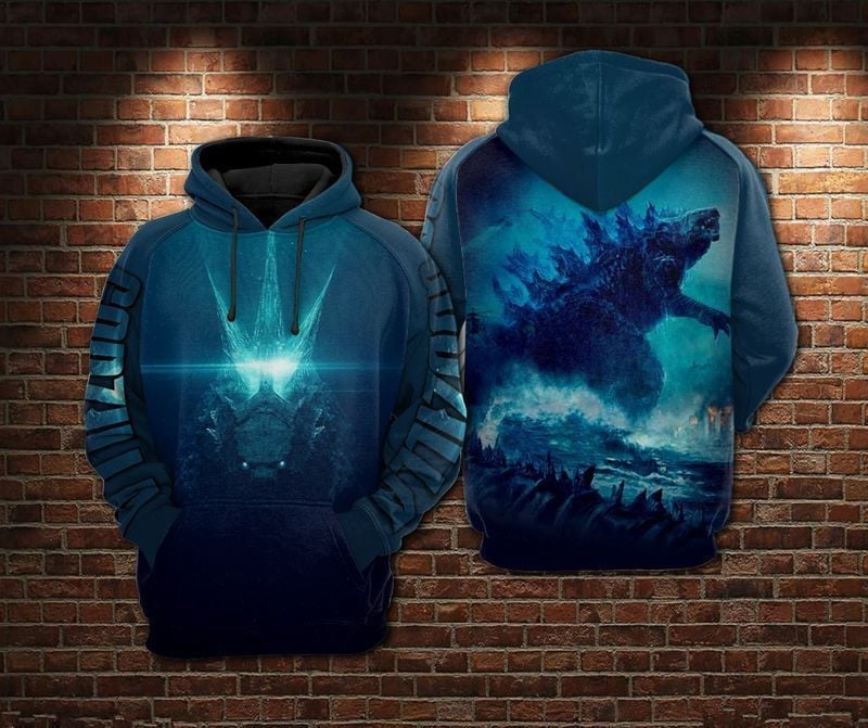 Buildercar - Godzilla: King Of The Monsters Over Print 3d Hoodie