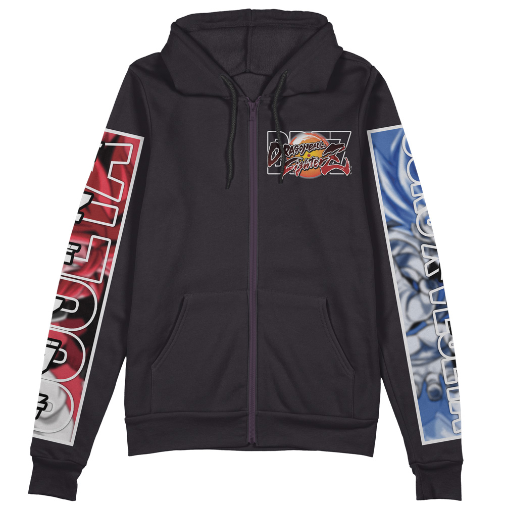 Buildercar - Gogeta Dragon Ball Z Fighterz Streetwear Zip Hoodie Jacket - Image 2
