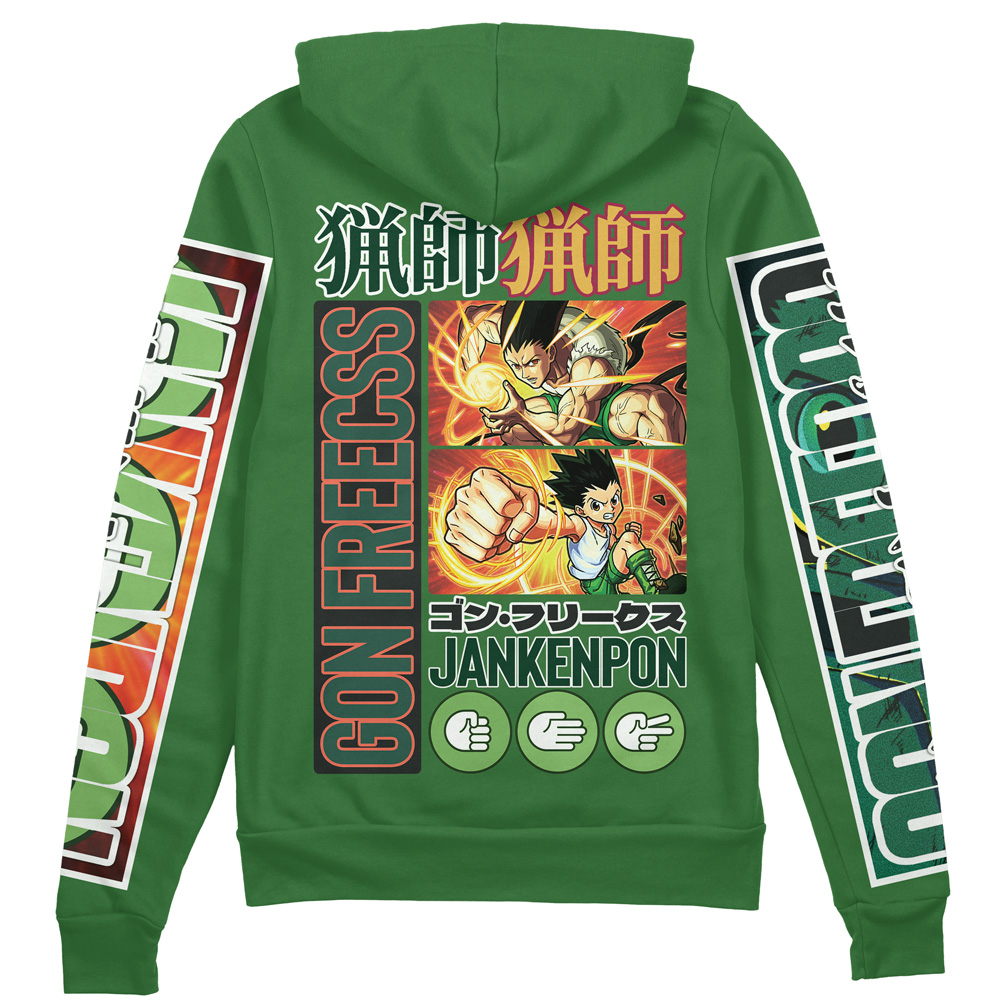 Buildercar - Gon Freecss Hunter x Hunter Streetwear Zip Hoodie Jacket
