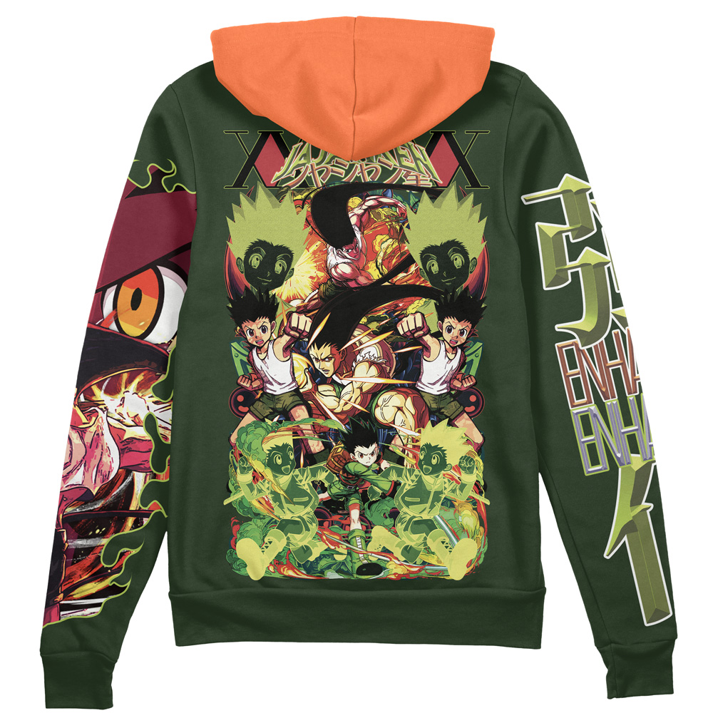 Buildercar - Gon Freecss V2 Hunter x Hunter Streetwear Zip Hoodie Jacket