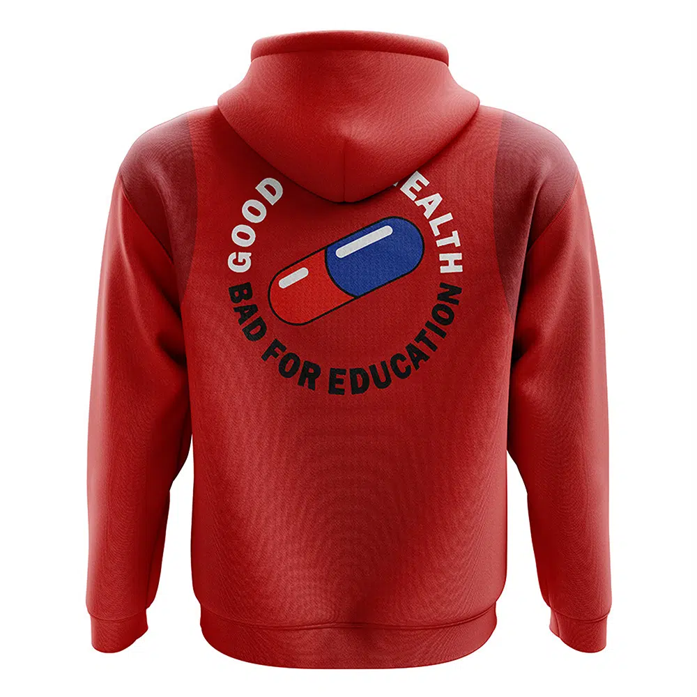 Buildercar - Good For Health Bad For Education Akira Zip Hoodie Jacket - Image 2