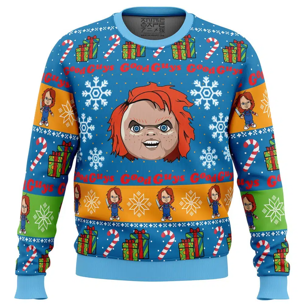 Buildercar - Good Guys Chucky Ugly Christmas Sweater