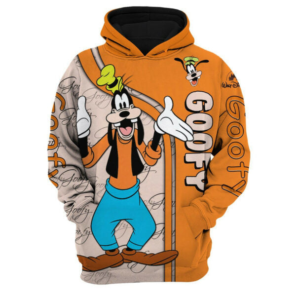 Buildercar - Goofy Dog Fan Gift, Goofy Dog Stylist Unisex Cartoon Graphic Outfits Gift Aop Hoodie 834
