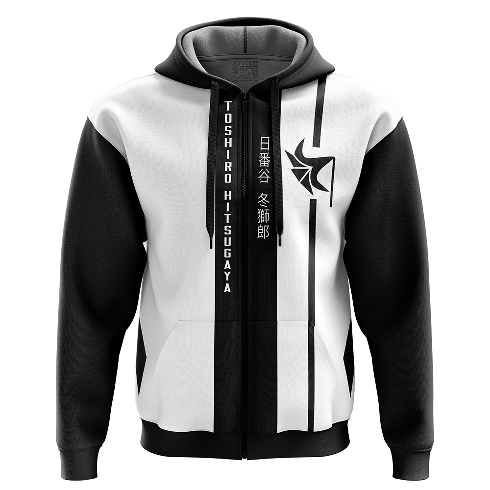 Buildercar - Gotei 13 10th Division Captain Toshiro Hitsugaya Bleach Zip Hoodie Jacket