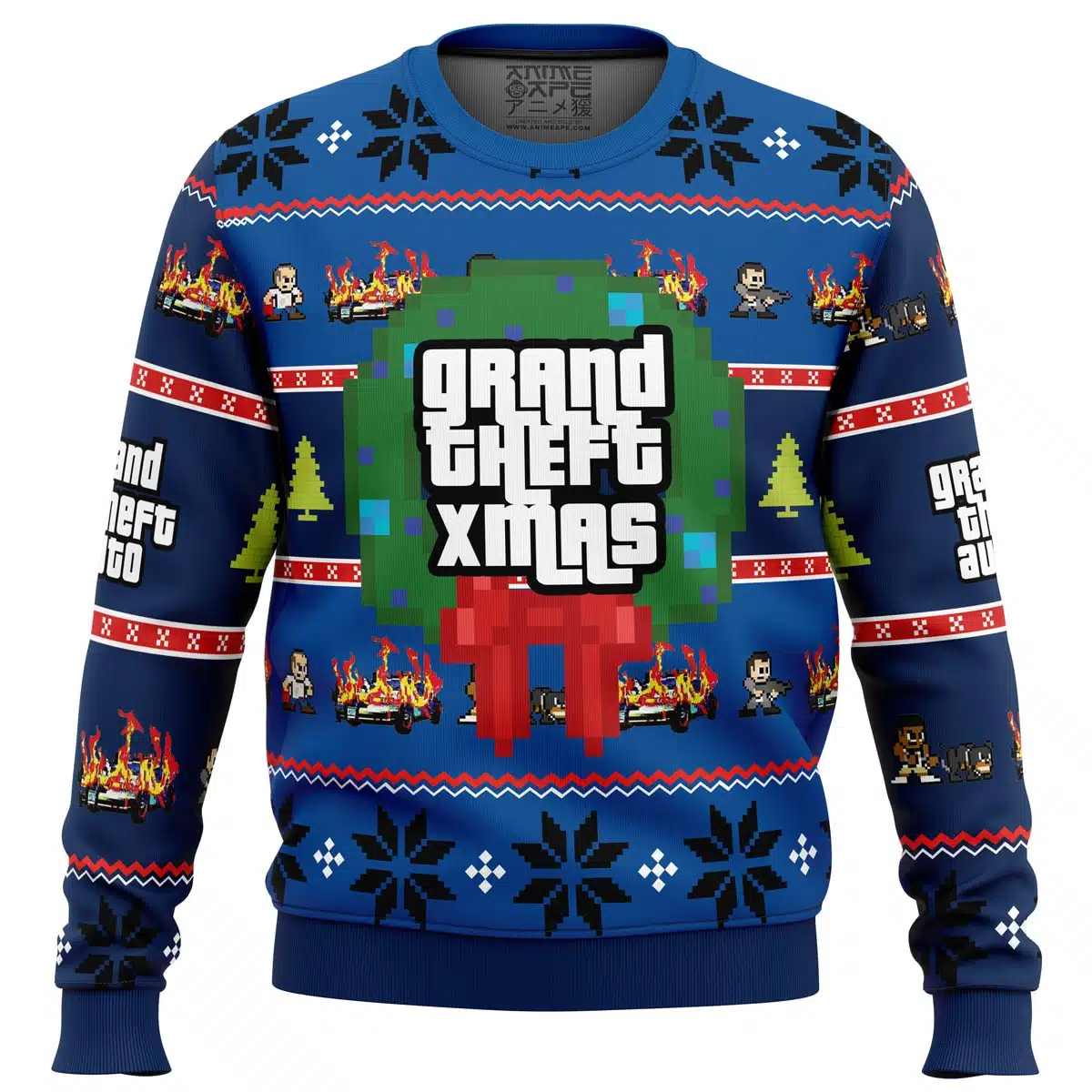 Buildercar - Grand Theft Xmas GTA Grand Theft Auto Ugly Christmas Sweater