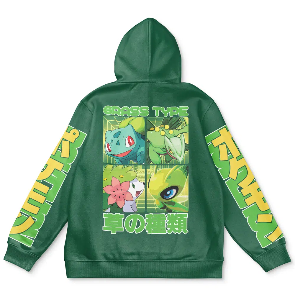 Buildercar - Grass Type Pokemon Streetwear Hoodie
