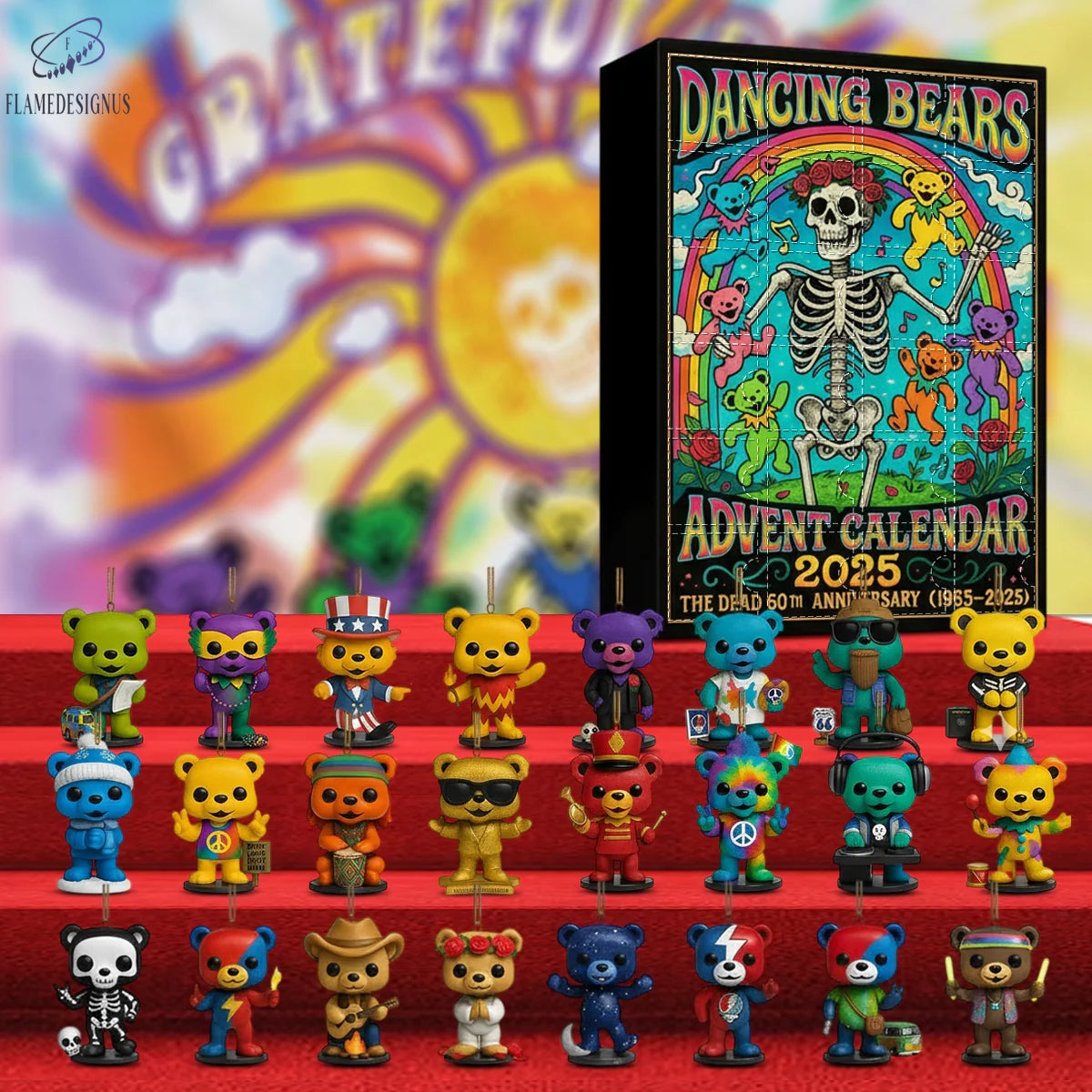 Buildercar - Grateful Dead 60th Anniversary Advent Calendar -2D Acrylic