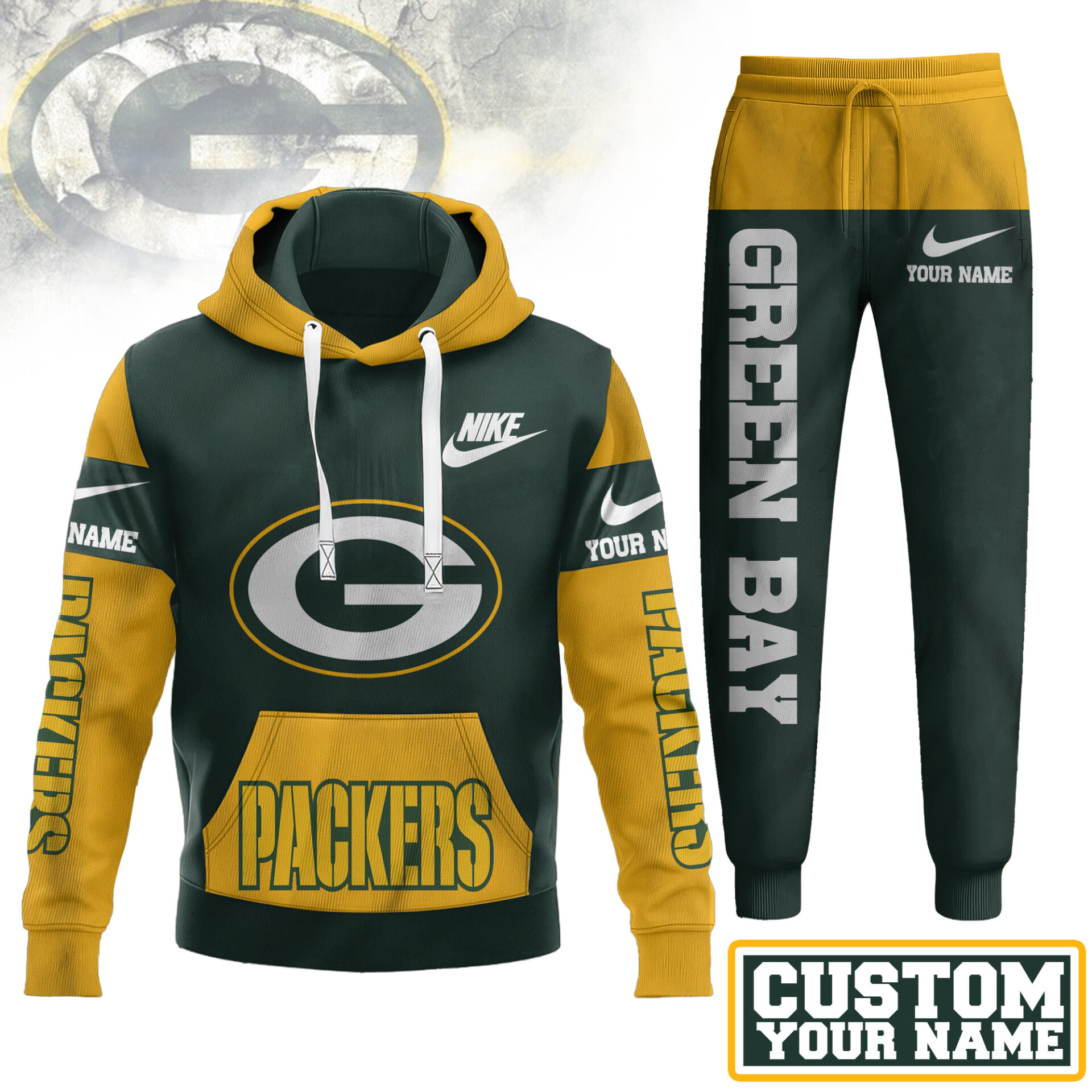 Buildercar - Green Bay Packers | Premium Hoodie & Pants Set 
