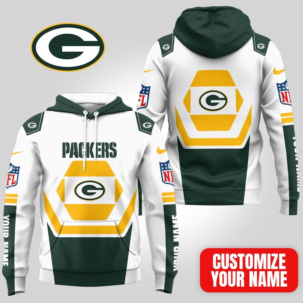 Buildercar - Green Bay Packers Premium NFL Customizable Fan Hoodie