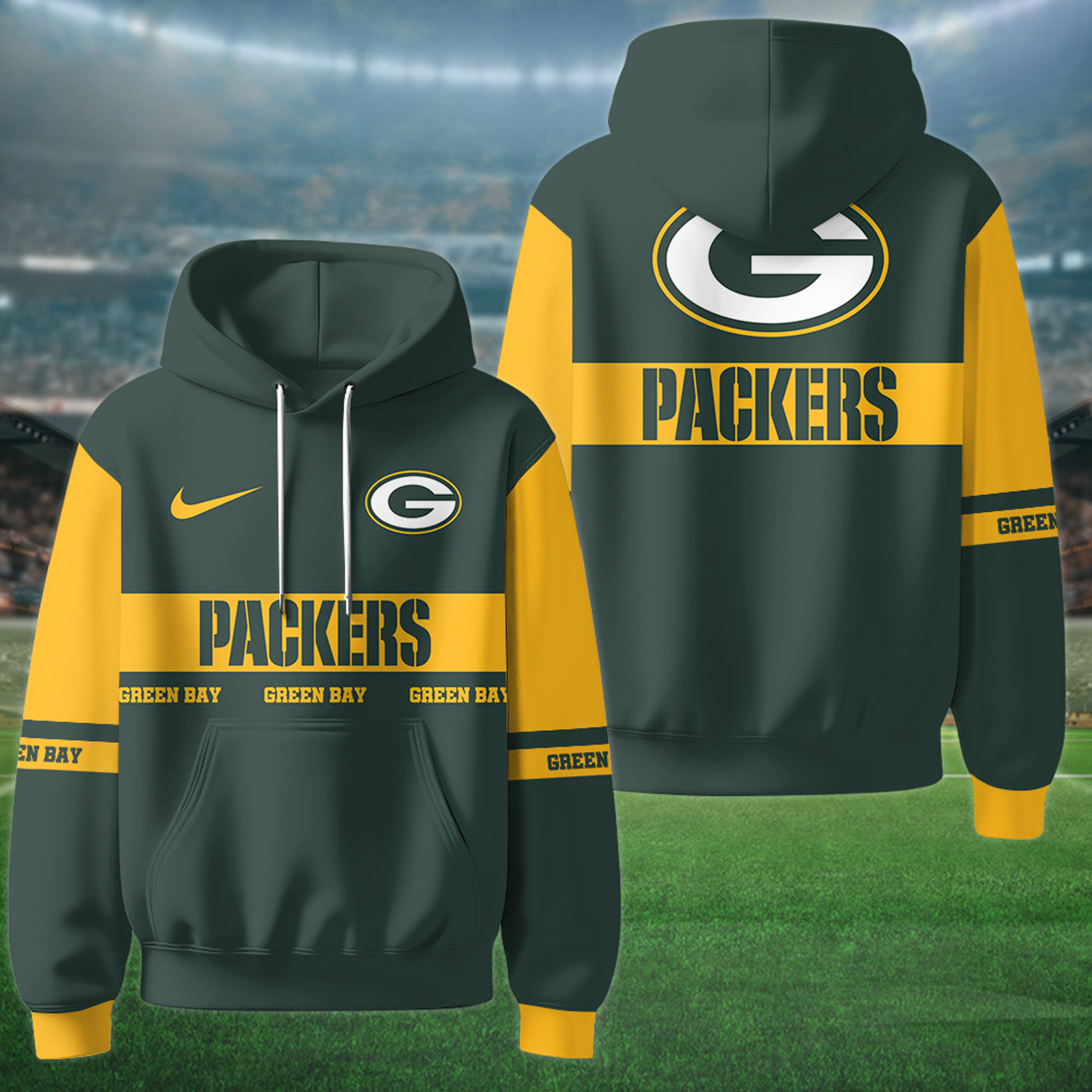 Buildercar - Green Bay Packers x NFL Special Hoodie Newcastle United Style Personalized Gifts For Fan