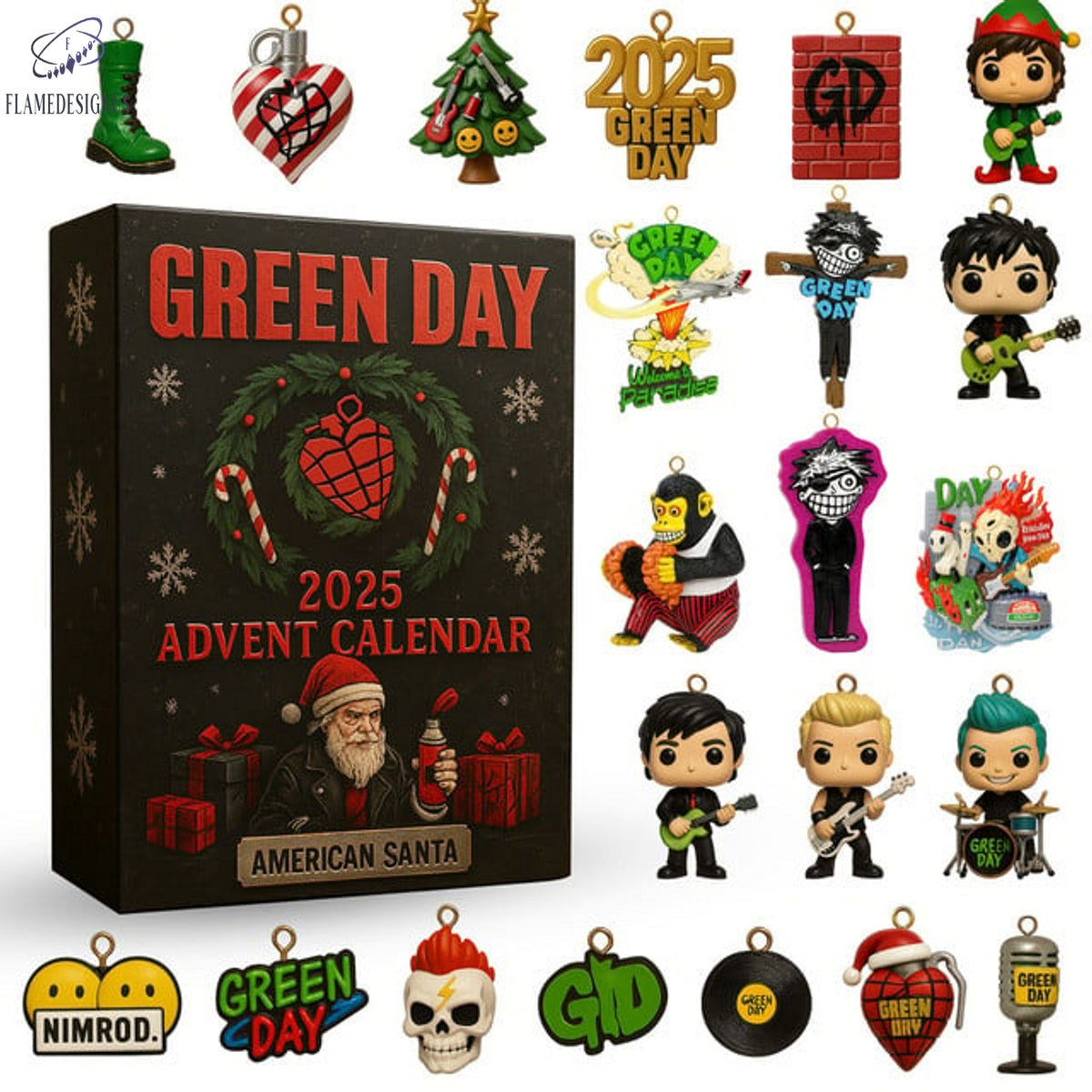Buildercar - Green Day 2025 Advent Calendar -2D Acrylic