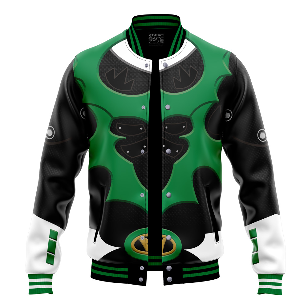 Buildercar - Green Psycho Rangers Varsity Jacket