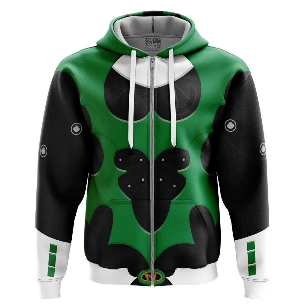 Buildercar - Green Psycho Rangers Zip Hoodie Jacket