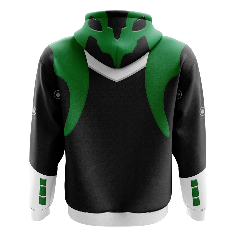 Buildercar - Green Psycho Rangers Zip Hoodie Jacket - Image 2