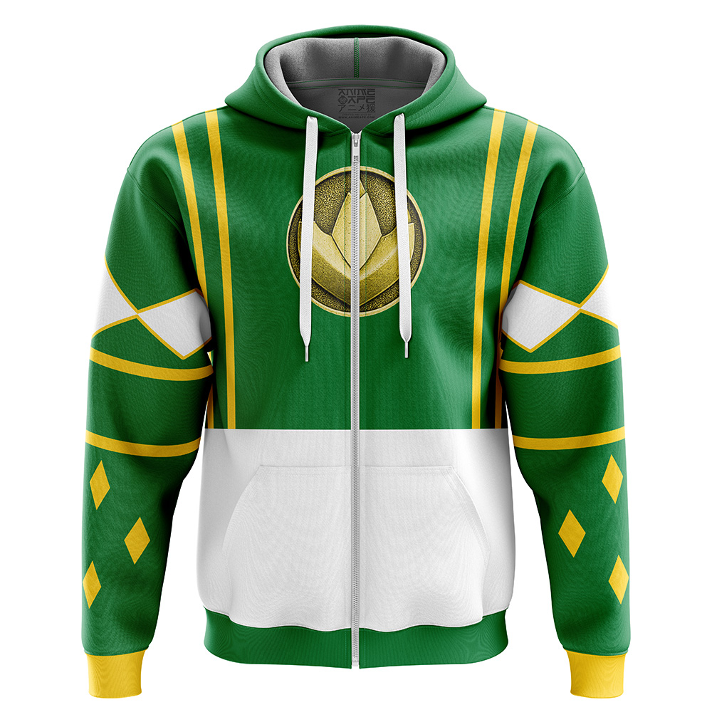 Buildercar - Green Ranger Ninjetti Rangers Zip Hoodie Jacket