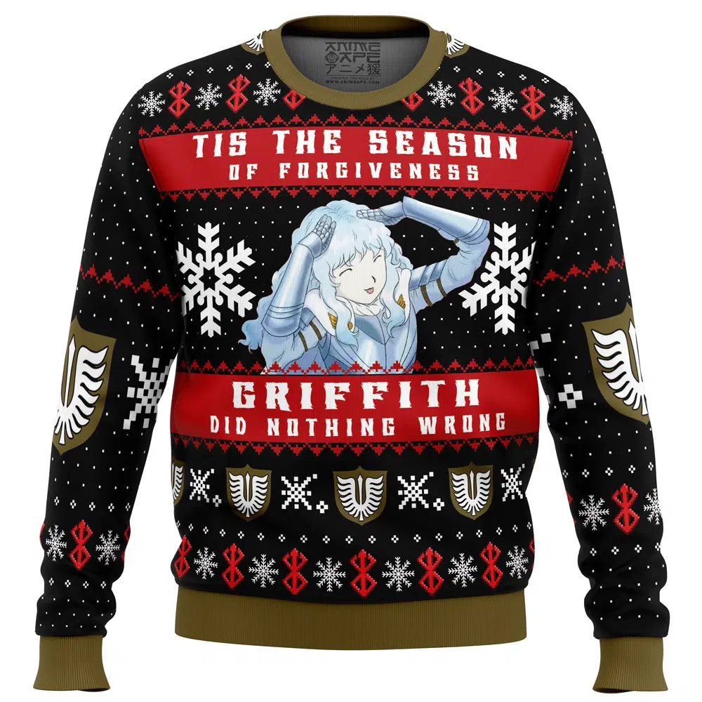 Buildercar - Griffith Did Nothing Wrong Berserk Ugly Christmas Sweater
