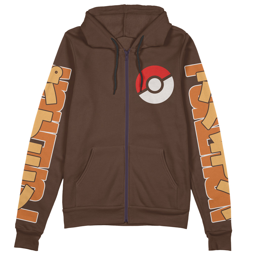 Buildercar - Ground Type Pokemon Streetwear Zip Hoodie Jacket - Image 2