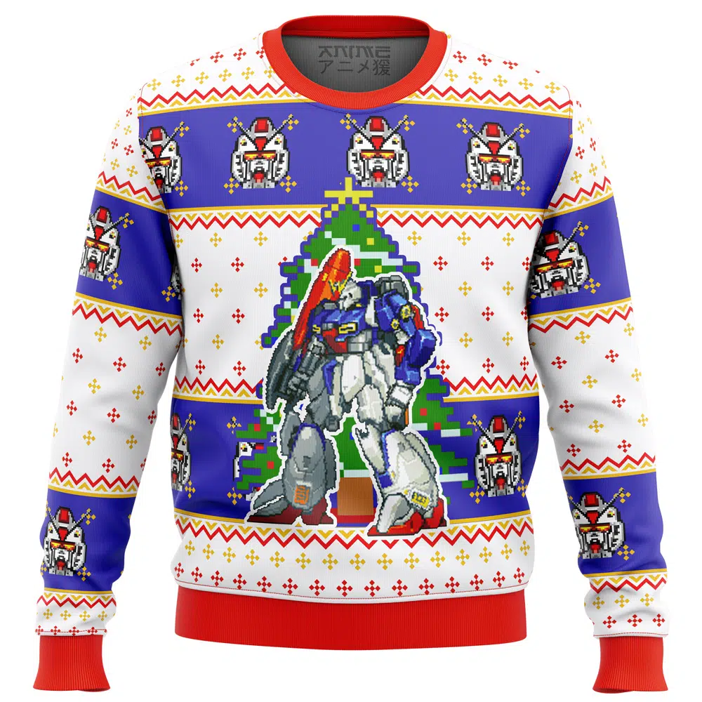 Buildercar - Gundam Xmas Ugly Christmas Sweater