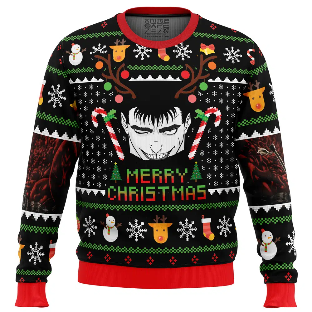 Buildercar - Guts Santa Claus Berserk Ugly Christmas Sweater