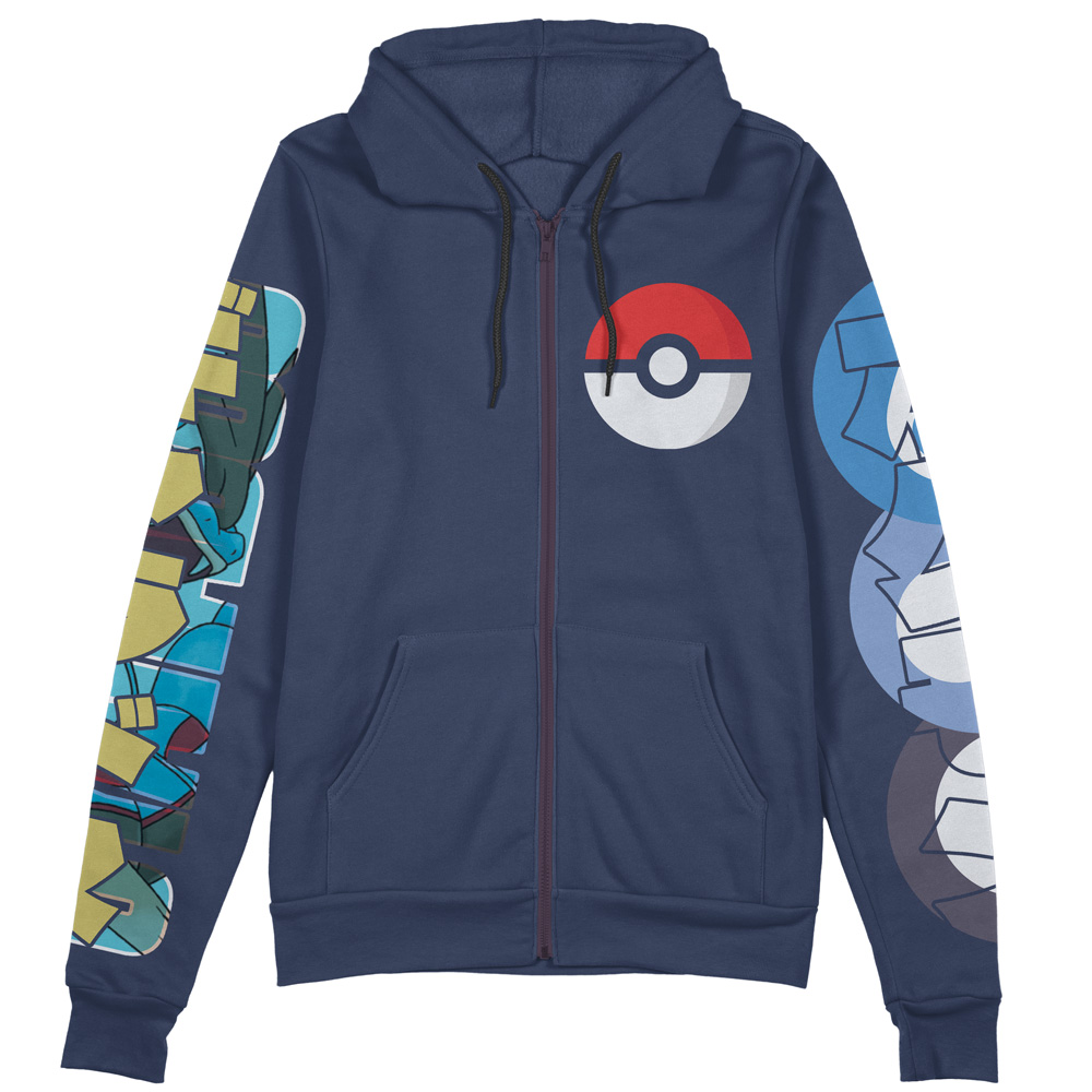 Buildercar - Gyarados Pokemon Streetwear Zip Hoodie Jacket - Image 2