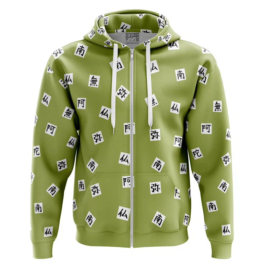 Buildercar - Gyomei Himejema Demon Slayer Zip Hoodie Jacket