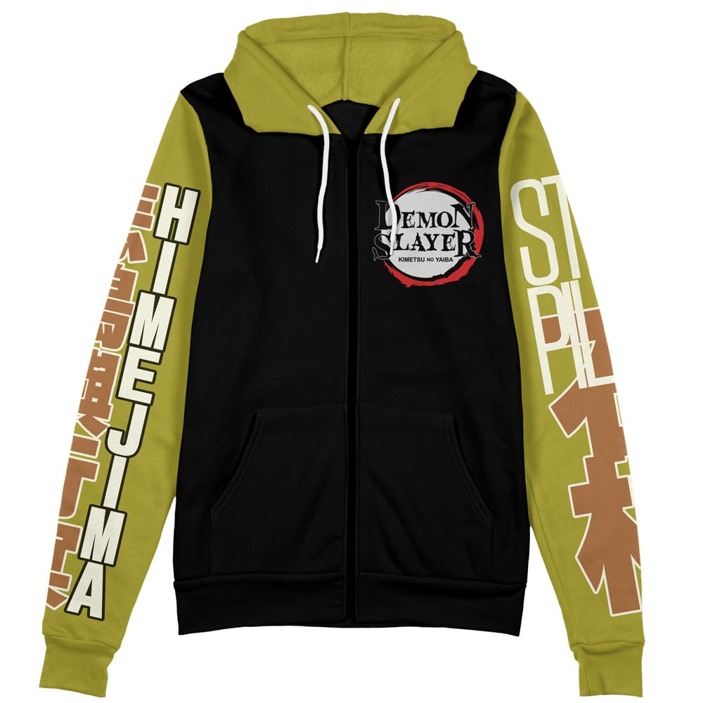 Buildercar - Gyomei Himejima V2 Demon Slayer Streetwear Zip Hoodie Jacket - Image 2