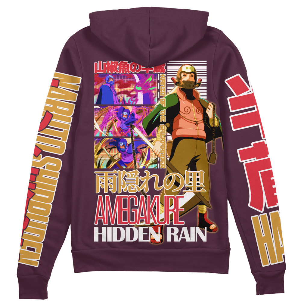 Buildercar - Hanzo of the Salamander Shippuden Streetwear Zip Hoodie Jacket