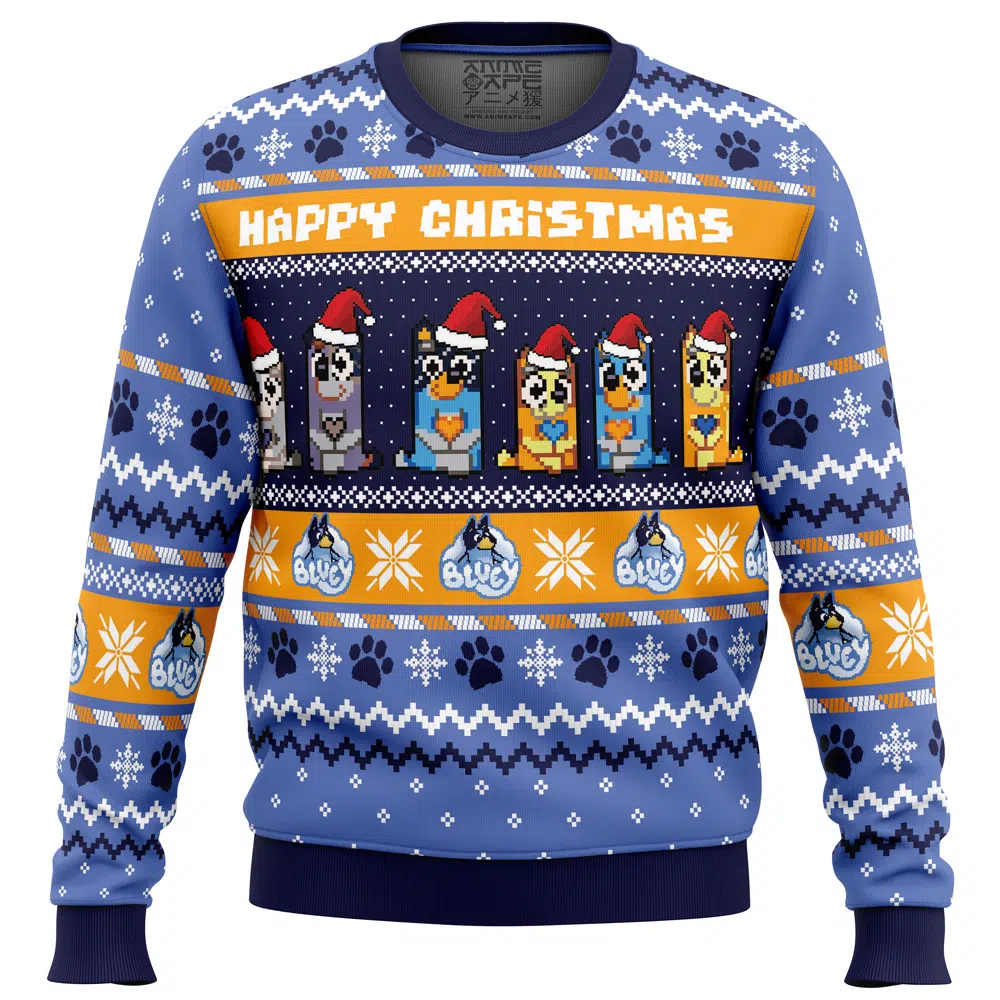 Buildercar - Happy Christmas Bluey Ugly Christmas Sweater