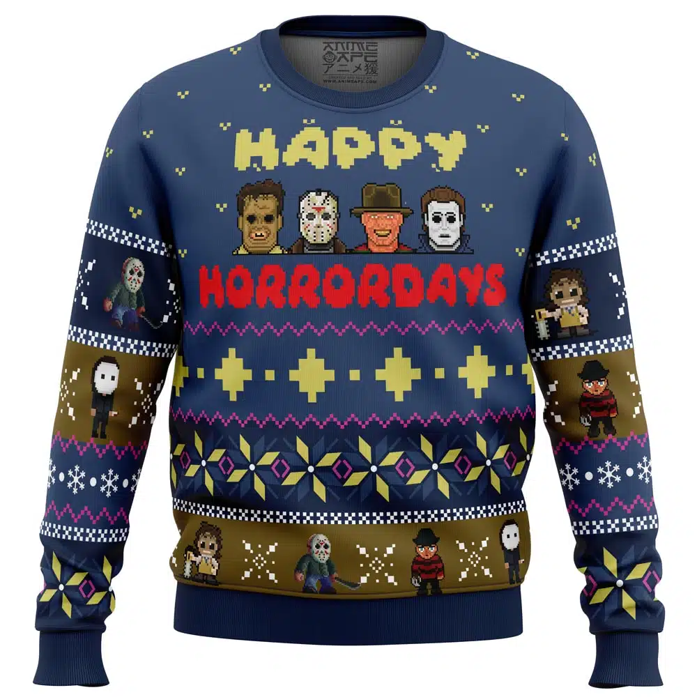 Buildercar - Happy Horrordays Halloween Ugly Christmas Sweater