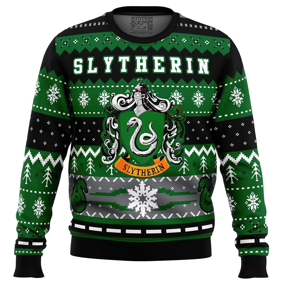 Buildercar - Harry Potter Slytherin House Ugly Christmas Sweater