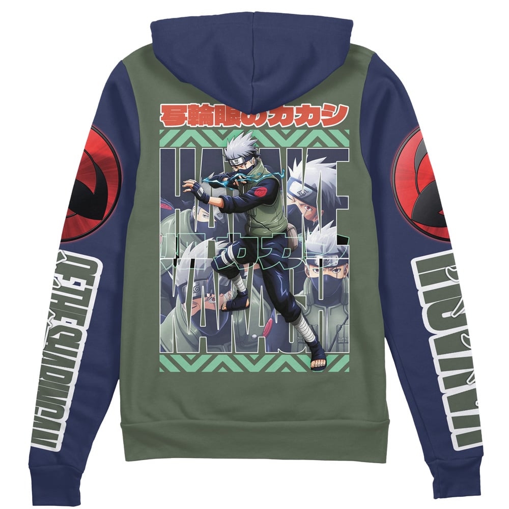 Buildercar - Hatake Kakashi Shippuden Streetwear Zip Hoodie Jacket