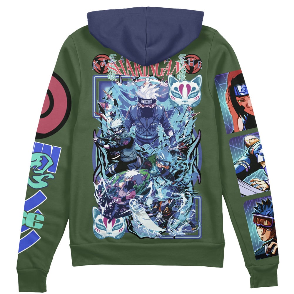 Buildercar - Hatake Kakashi V2 Shippuden Streetwear Zip Hoodie Jacket
