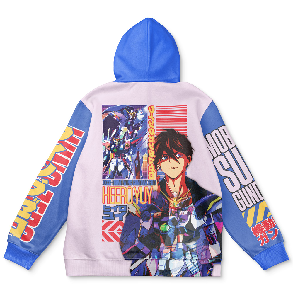Buildercar - Heero Yuya x Wing Zero Gundam Wing Endless Waltz Streetwear Hoodie