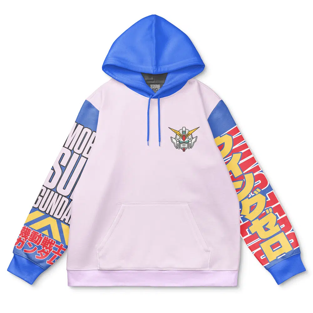 Buildercar - Heero Yuya x Wing Zero Gundam Wing Endless Waltz Streetwear Hoodie - Image 2