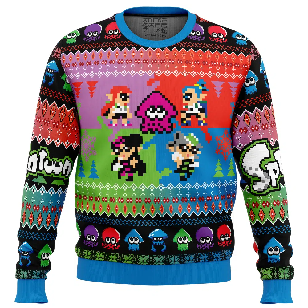 Buildercar - Heroes Splatoon 2 Ugly Christmas Sweater