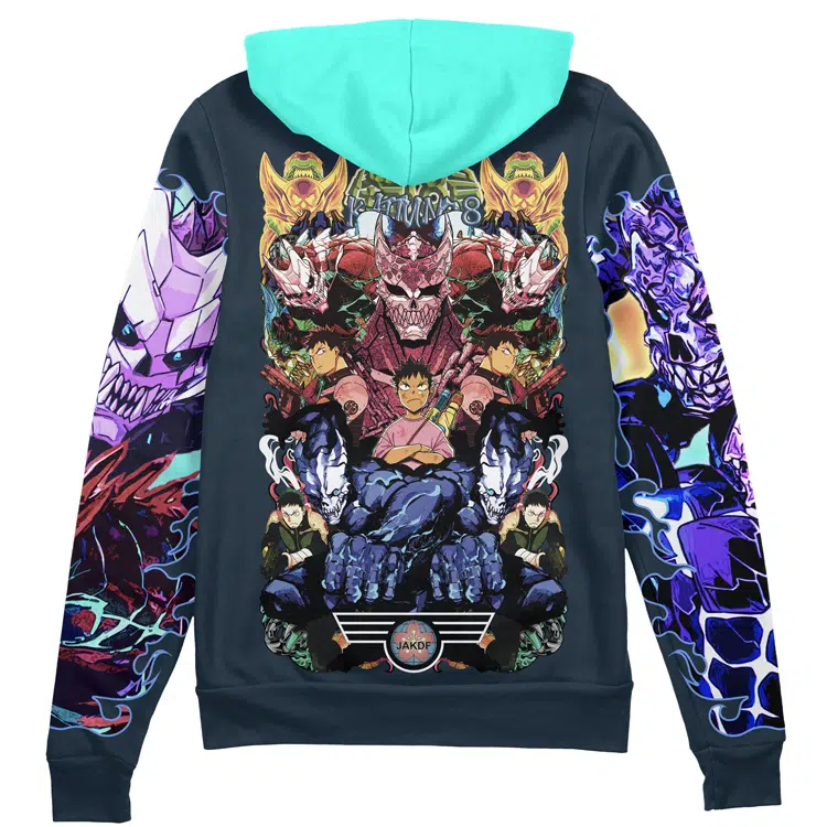 Buildercar - Hibino Kafka Kaiju No. 8 Streetwear Zip Hoodie Jacket