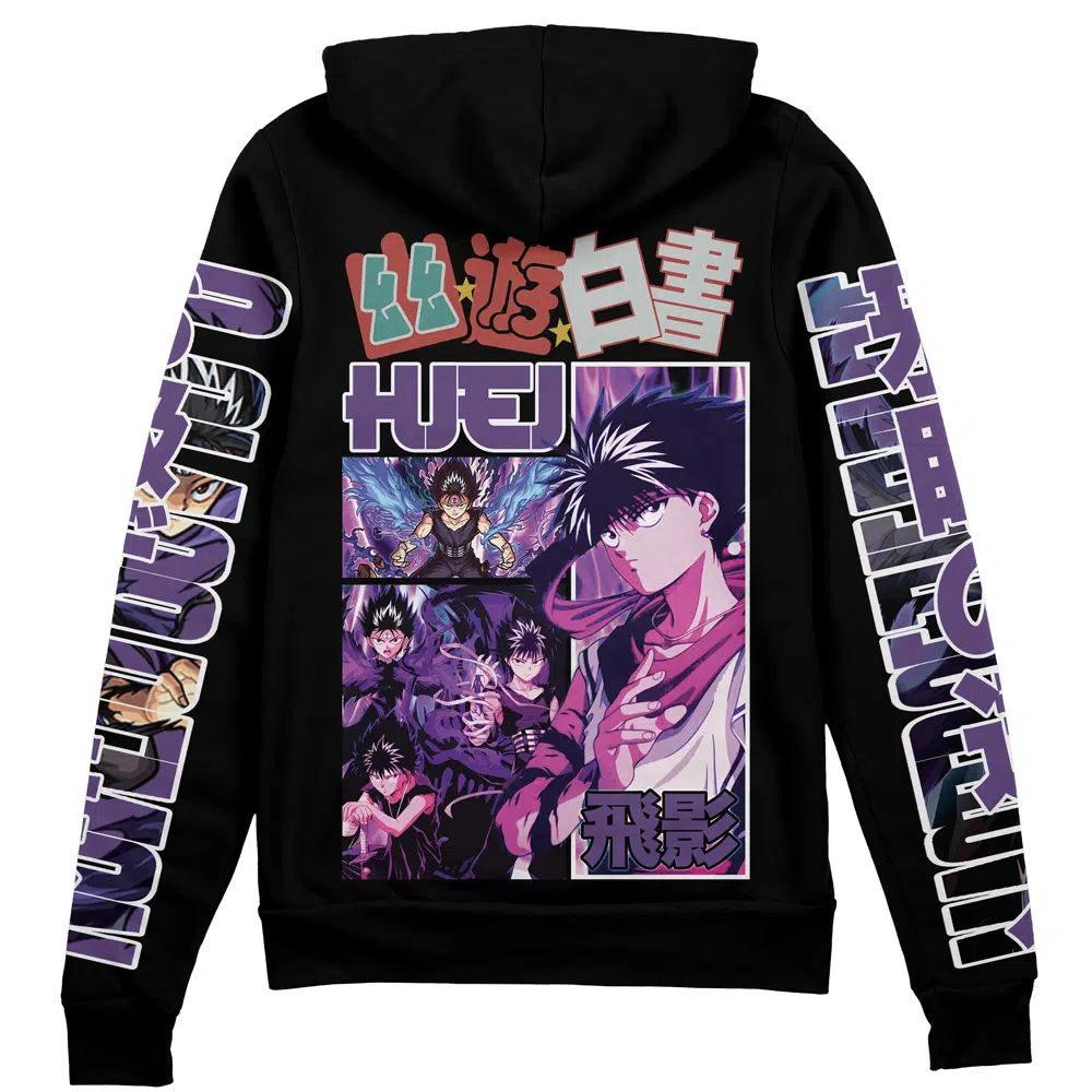 Buildercar - Hiei Yuyu Hakusho Streetwear Zip Hoodie Jacket