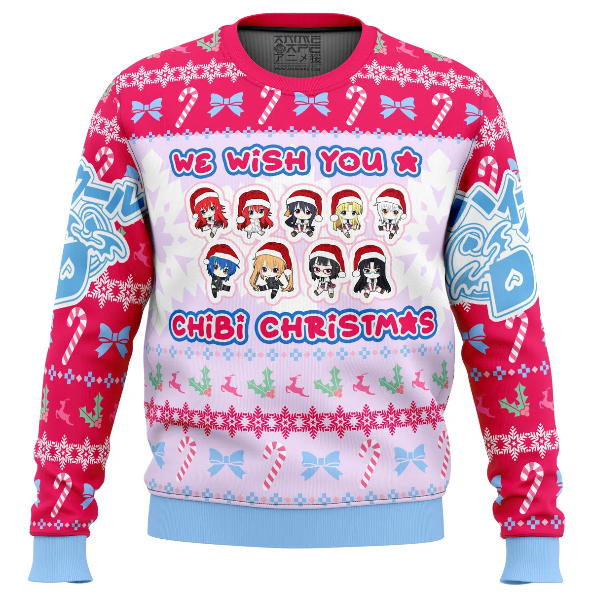 Buildercar - High School DXD Chibi Girls Ugly Christmas Sweater