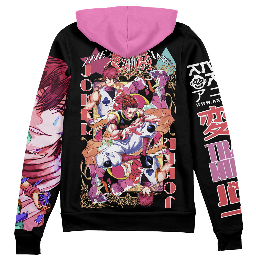 Buildercar - Hisoka V2 Hunter x Hunter Streetwear Zip Hoodie Jacket