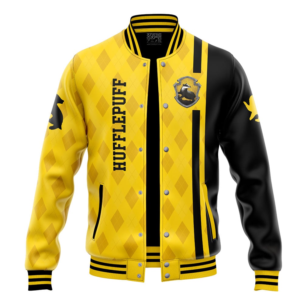 Buildercar - Hogwarts Hufflepuff Harry Potter Varsity Jacket