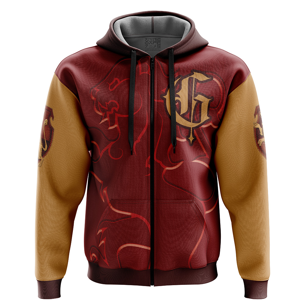 Buildercar - Hogwarts Legacy Gryffindor Harry Potter Zip Hoodie Jacket