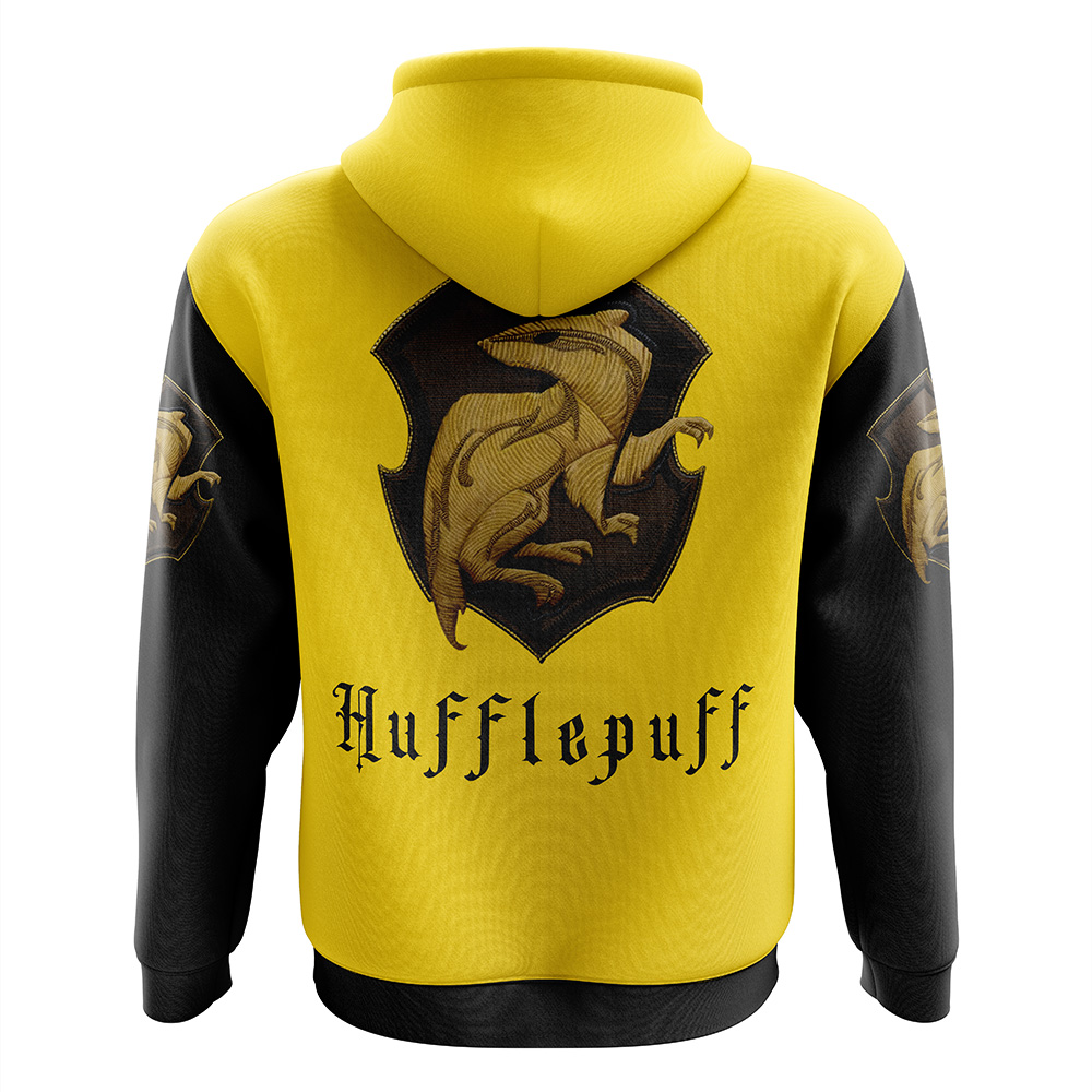Buildercar - Hogwarts Legacy Hufflepuff V1 Harry Potter Zip Hoodie Jacket - Image 2