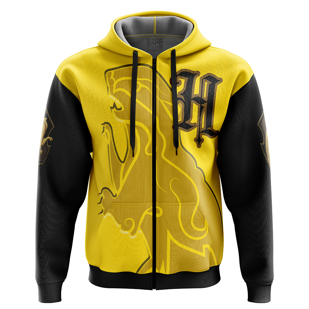 Buildercar - Hogwarts Legacy Hufflepuff V1 Harry Potter Zip Hoodie Jacket