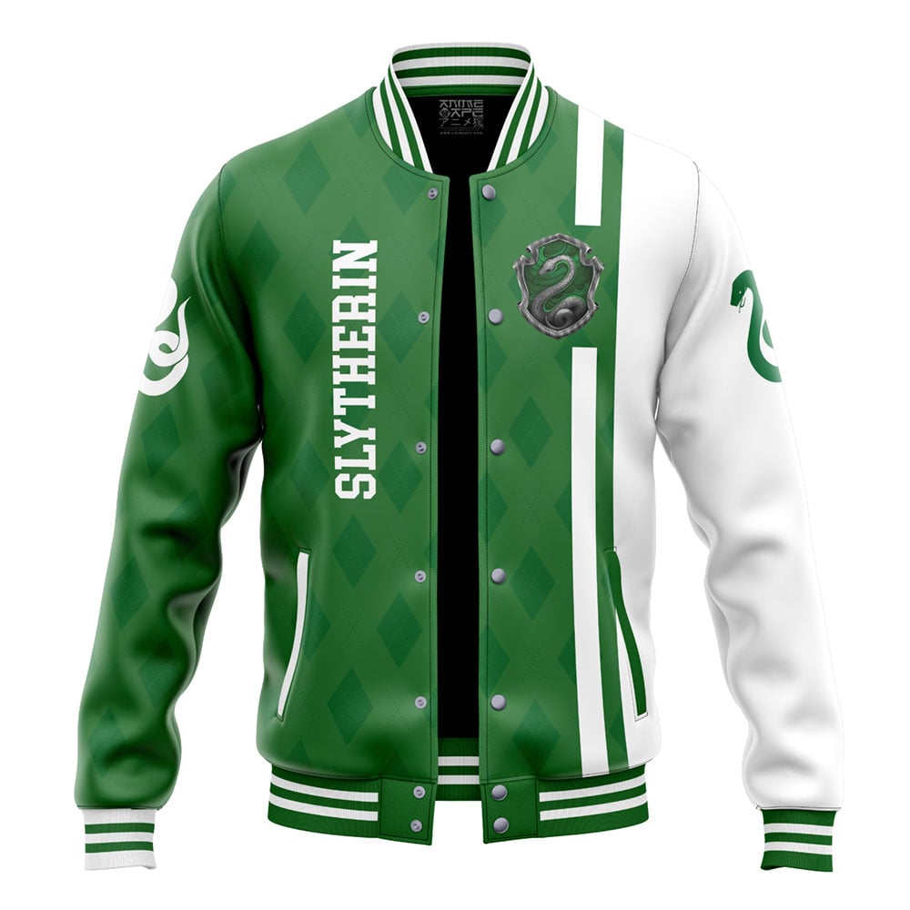 Buildercar - Hogwarts Slytherin Harry Potter Varsity Jacket