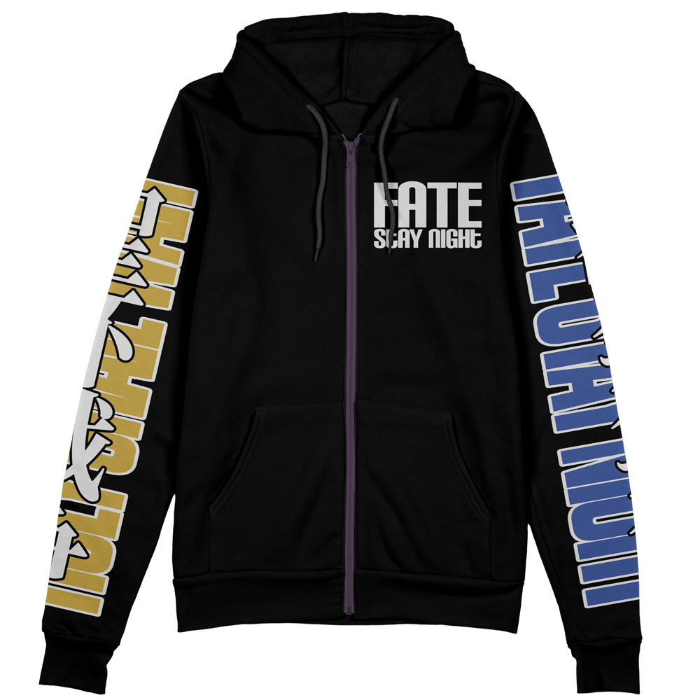 Buildercar - Holy Grail War Fate Stay Night Unlimited Blade Works Streetwear Zip Hoodie Jacket - Image 2