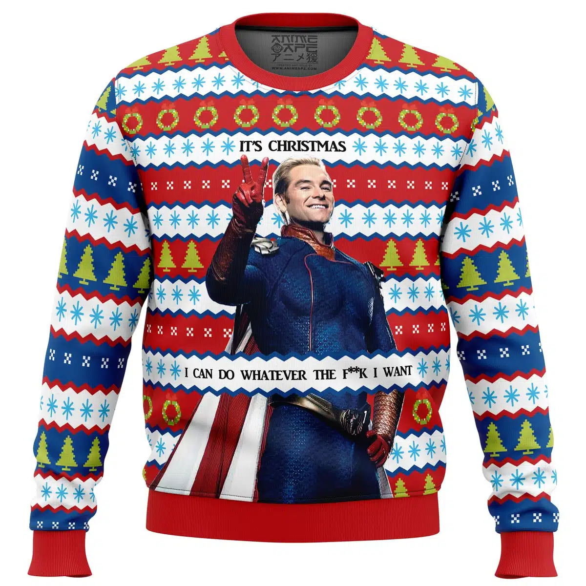 Buildercar - Homelander The Boys Ugly Christmas Sweater