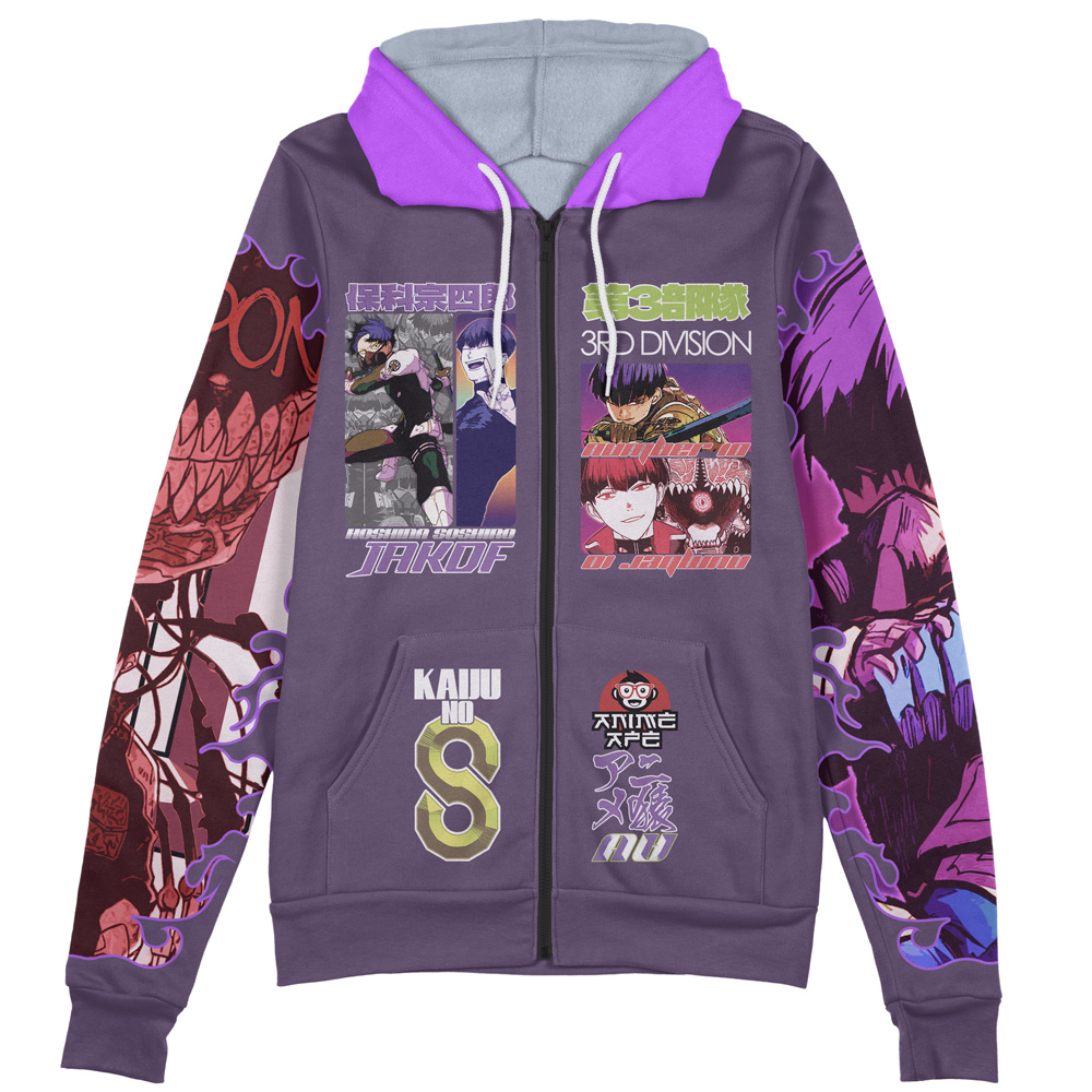 Buildercar - Hoshina Soshiro Kaiju No. 8 Streetwear Zip Hoodie Jacket - Image 2