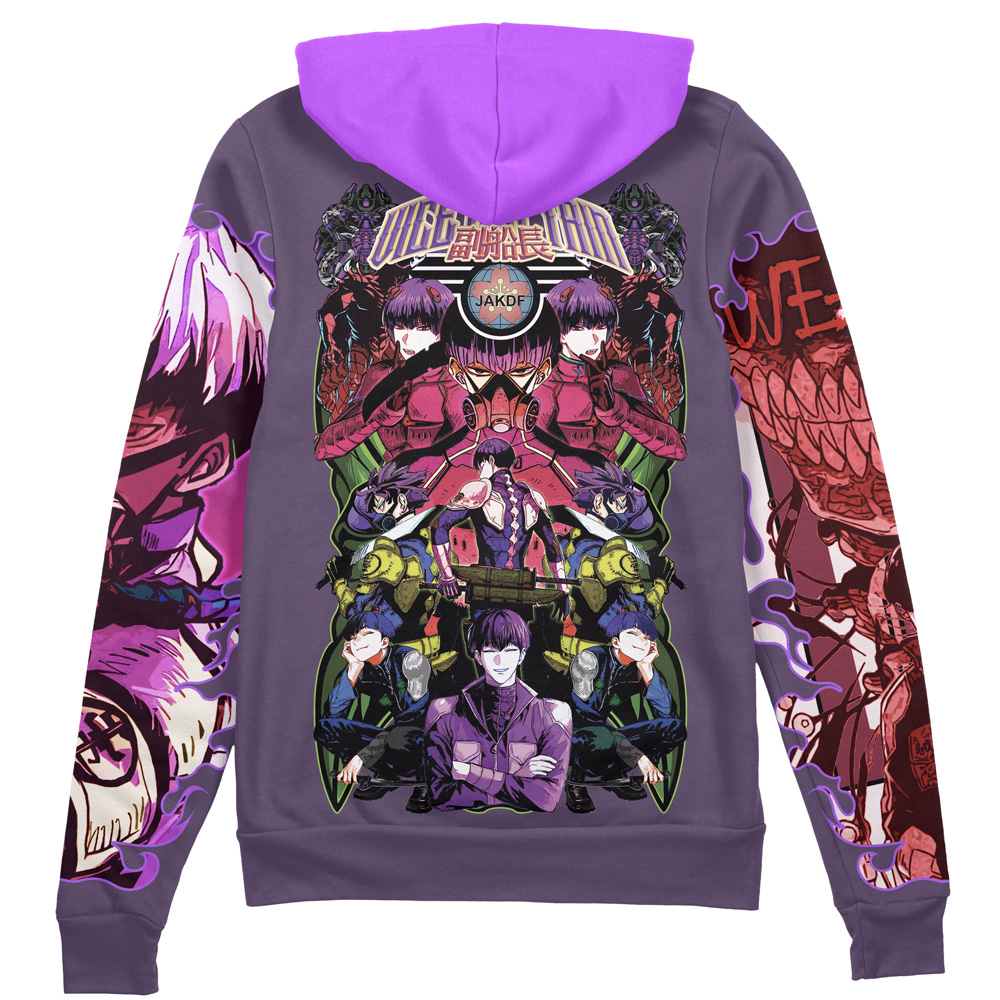 Buildercar - Hoshina Soshiro Kaiju No. 8 Streetwear Zip Hoodie Jacket