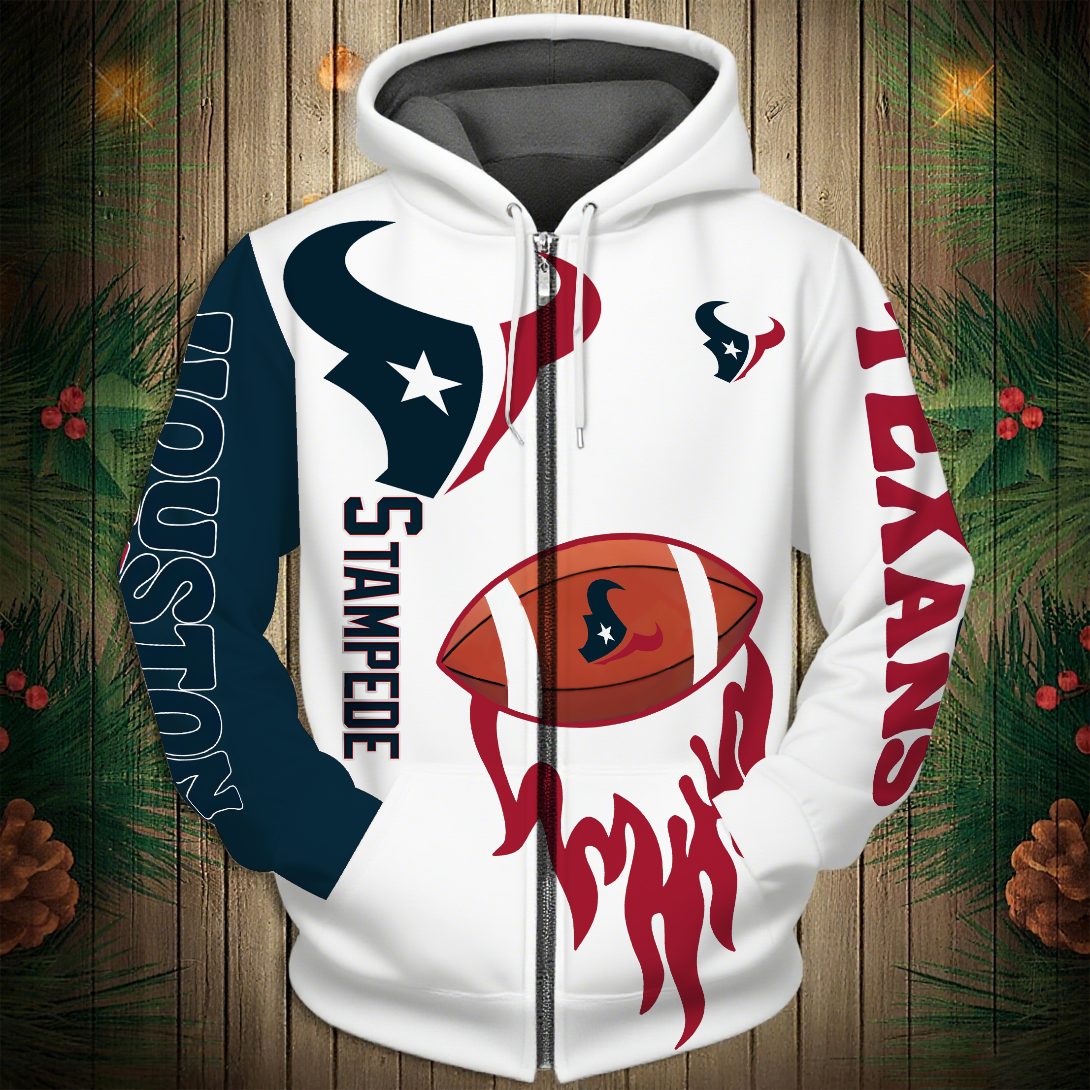Buildercar - Houston Texans Hoodie Unisex NFL Pullover Hoodie for Football Fans hm10112659